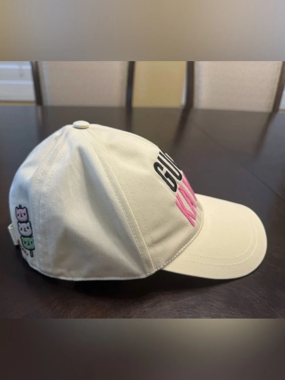 New Authentic Gucci Logo Kawaii Pikarar Collection Baseball Hat Size M